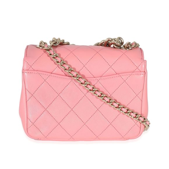 Chanel Pink Quilted Calfskin Beauty Begins Flap Bag - Picture 3 of 5